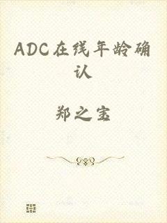 ADC在线年龄确认