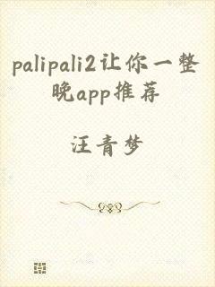 palipali2让你一整晚app推荐